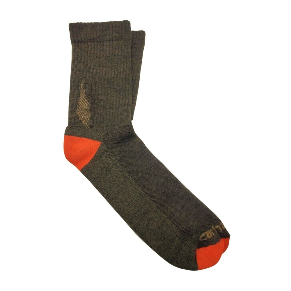 Carhartt Merino Wool Short Crew Socks XL Mens Midweight Green Outdoor Warm Cozy